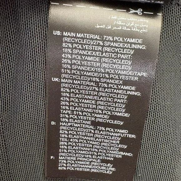 Adidas x Ivy Park Noir Shiny Racerback Bra Size Medium Removable Pads Athleisure - Picture 9 of 14